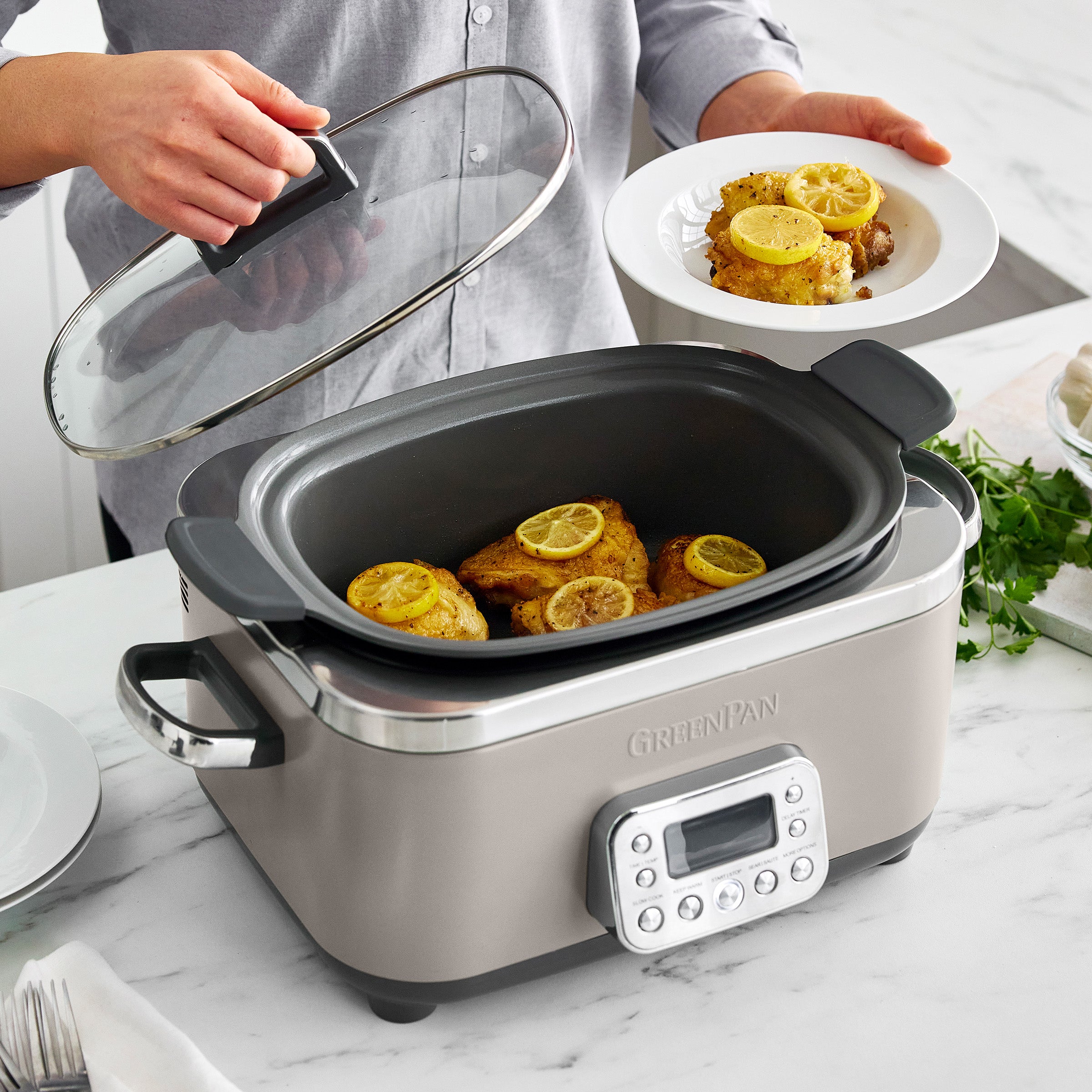 Elite 14-in-1 6-Quart Slow Cooker | Clay - Image 10