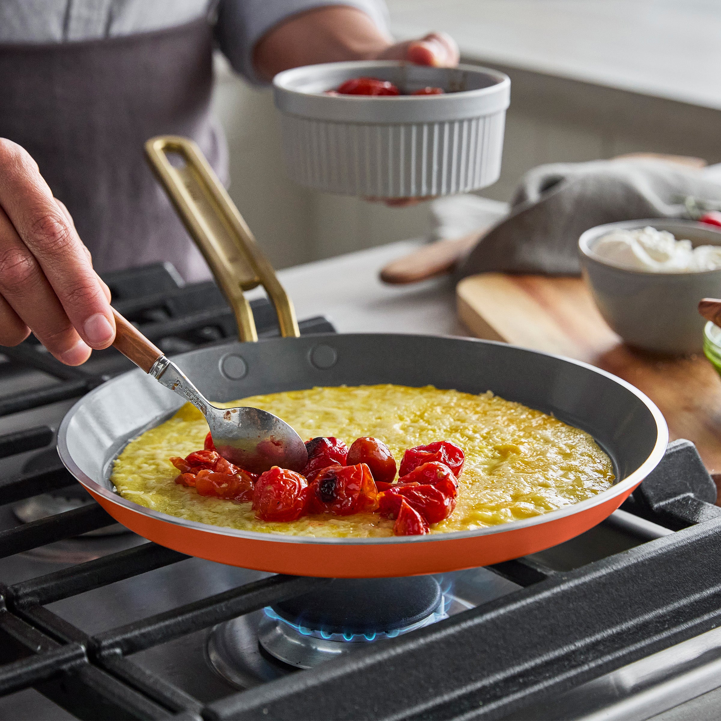 Stanley Tucci™ Ceramic Nonstick 10 Crepe and Omelette Pan | Amalfi Sunset - Image 14