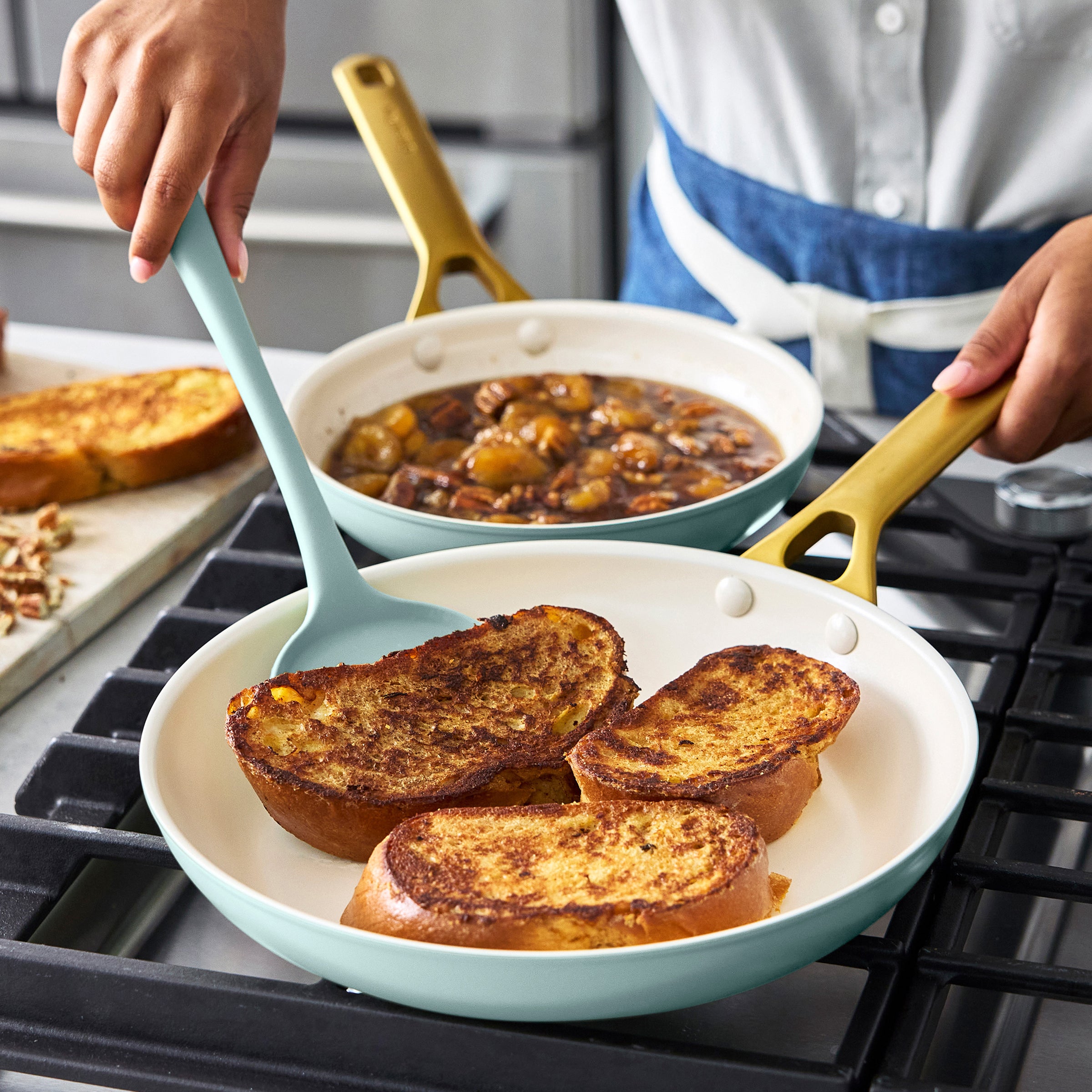 Reserve Pro Ceramic Nonstick 11-Piece Cookware Set | Seaside - Image 5