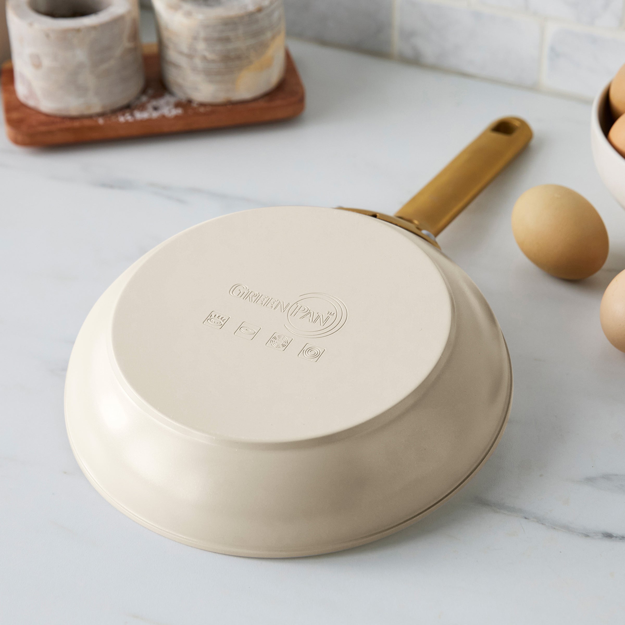 Reserve Pro Ceramic Nonstick 8. 10 and 12 Frypan Set | Macadamia - Image 8