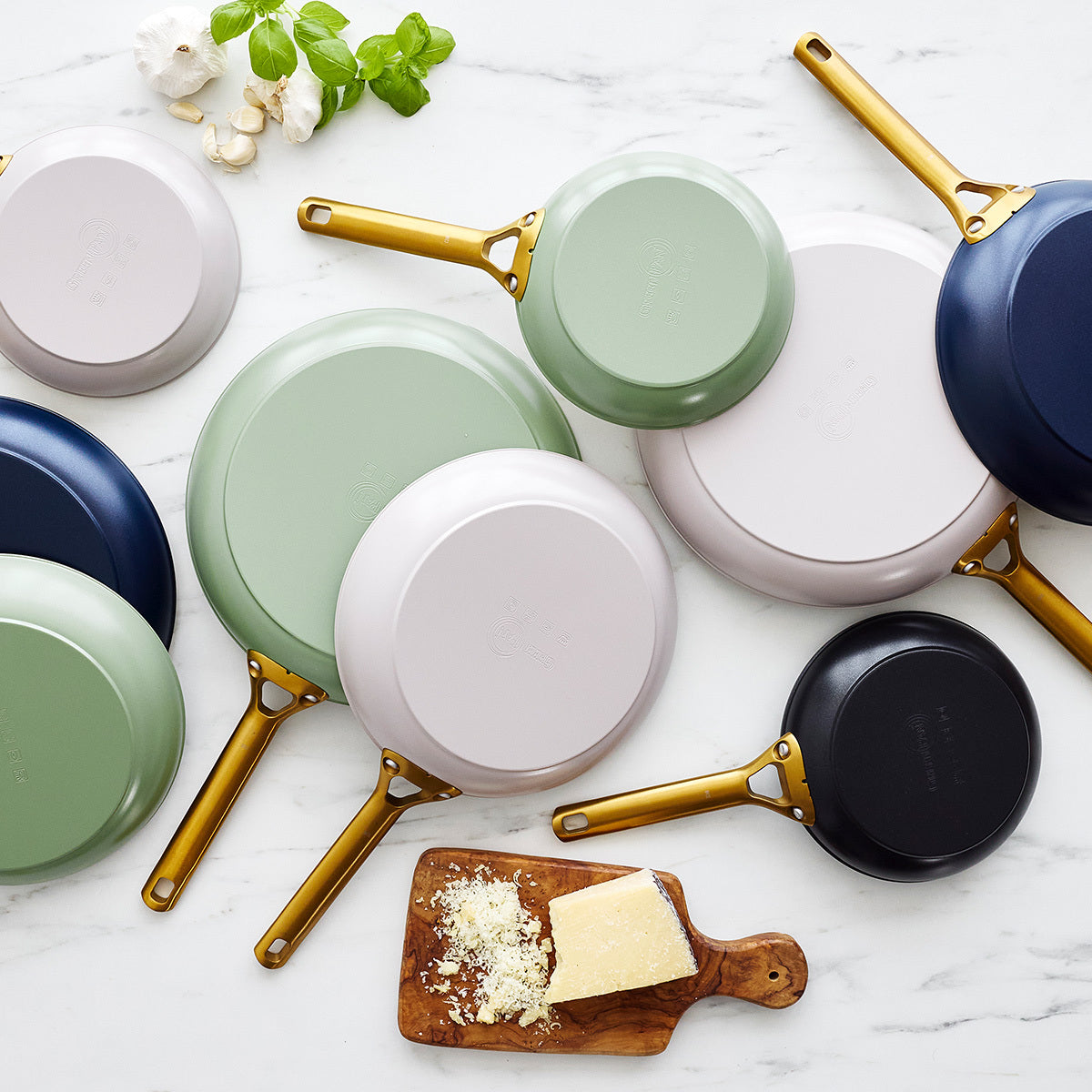 Reserve Pro Ceramic Nonstick 8. 10 and 12 Frypan Set | Ocean - Image 11