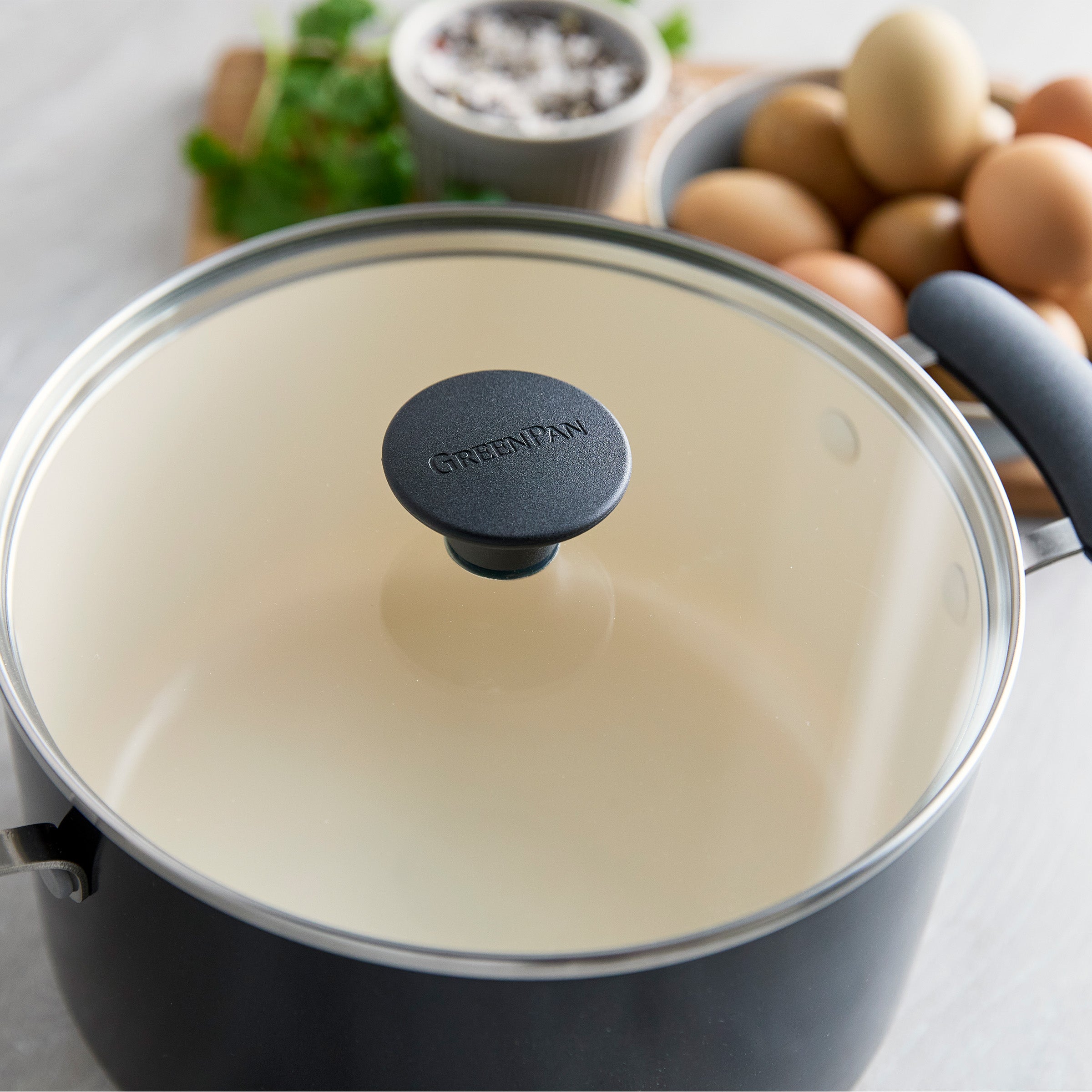 Rio Advanced Ceramic Nonstick 10-Piece Cookware Set | Black - Image 9