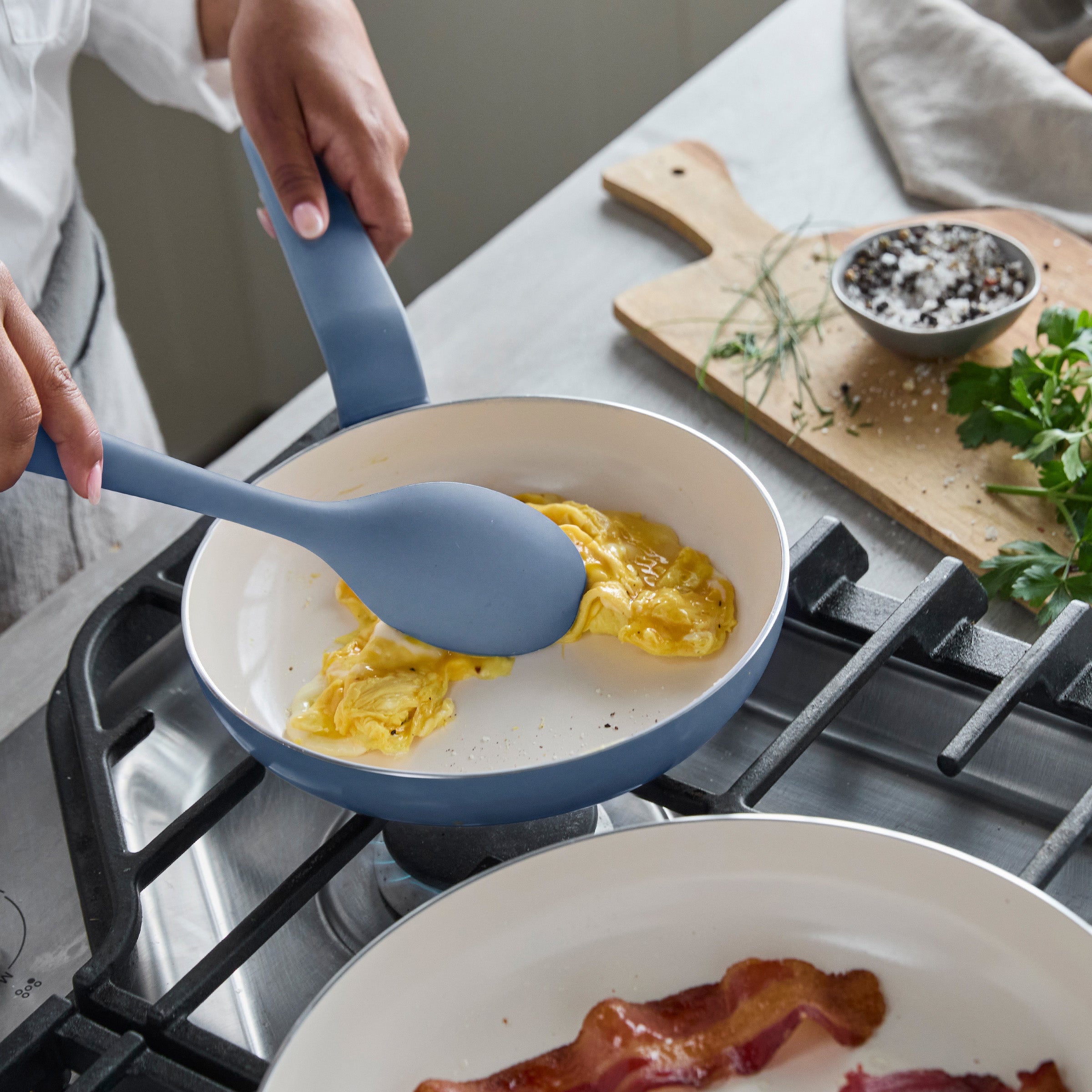Rio Advanced Ceramic Nonstick 10-Piece Cookware Set | Dutch Blue - Image 3