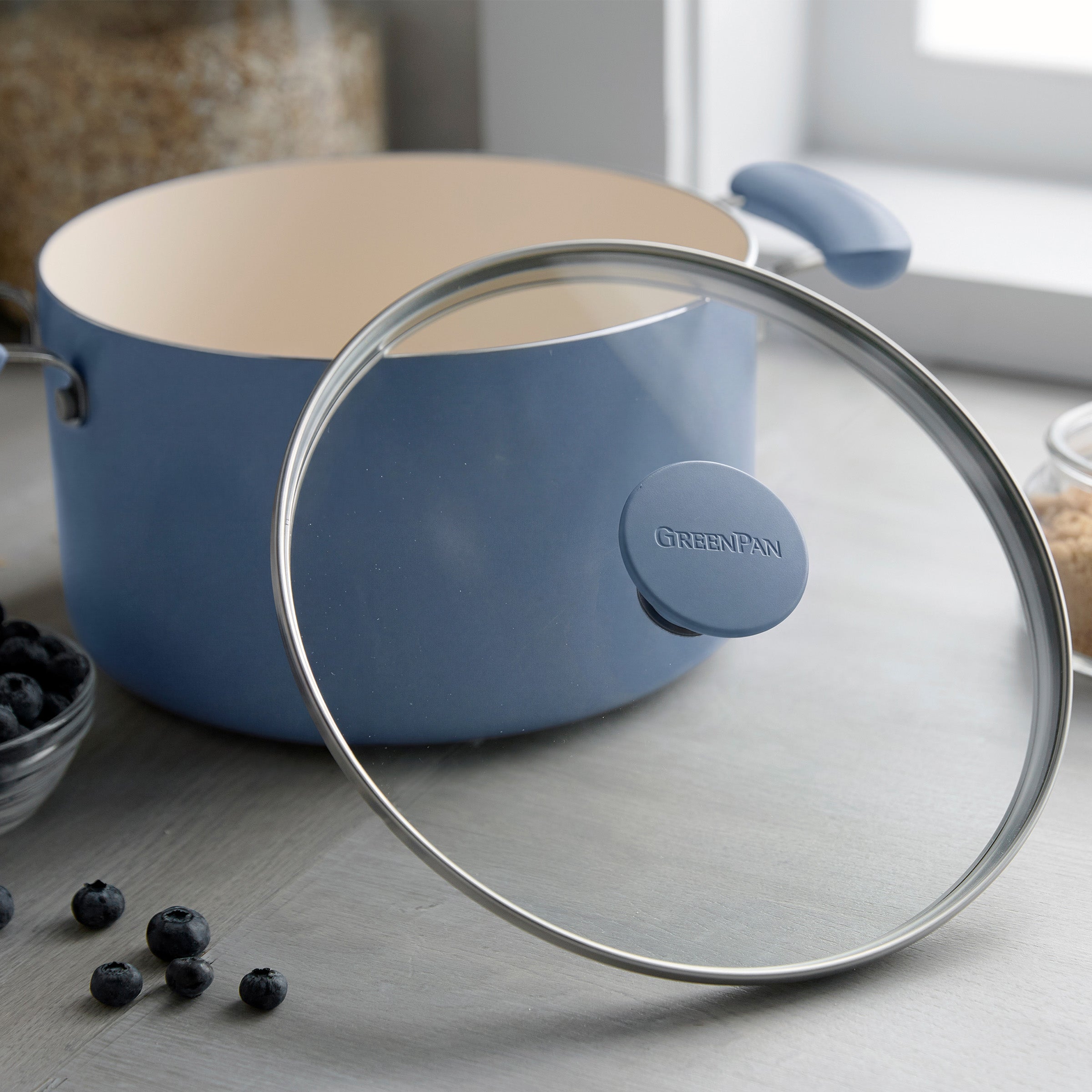Rio Advanced Ceramic Nonstick 10-Piece Cookware Set | Dutch Blue - Image 9