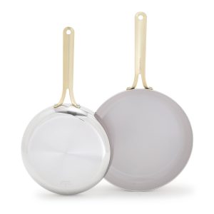 Nova Gallery Stainless Steel 10 and 12 Frypan Set