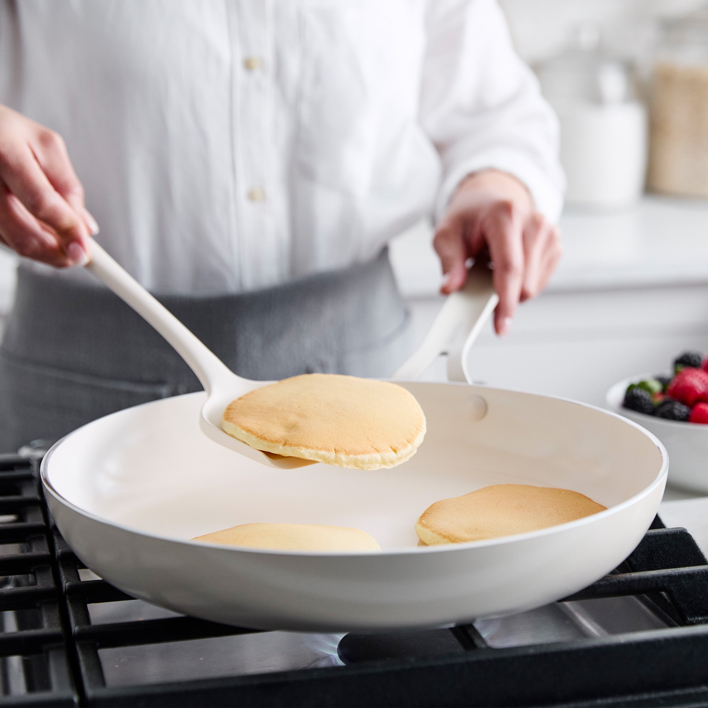 Nova Gallery Ceramic Nonstick 12 Frypan | Cream - Image 6
