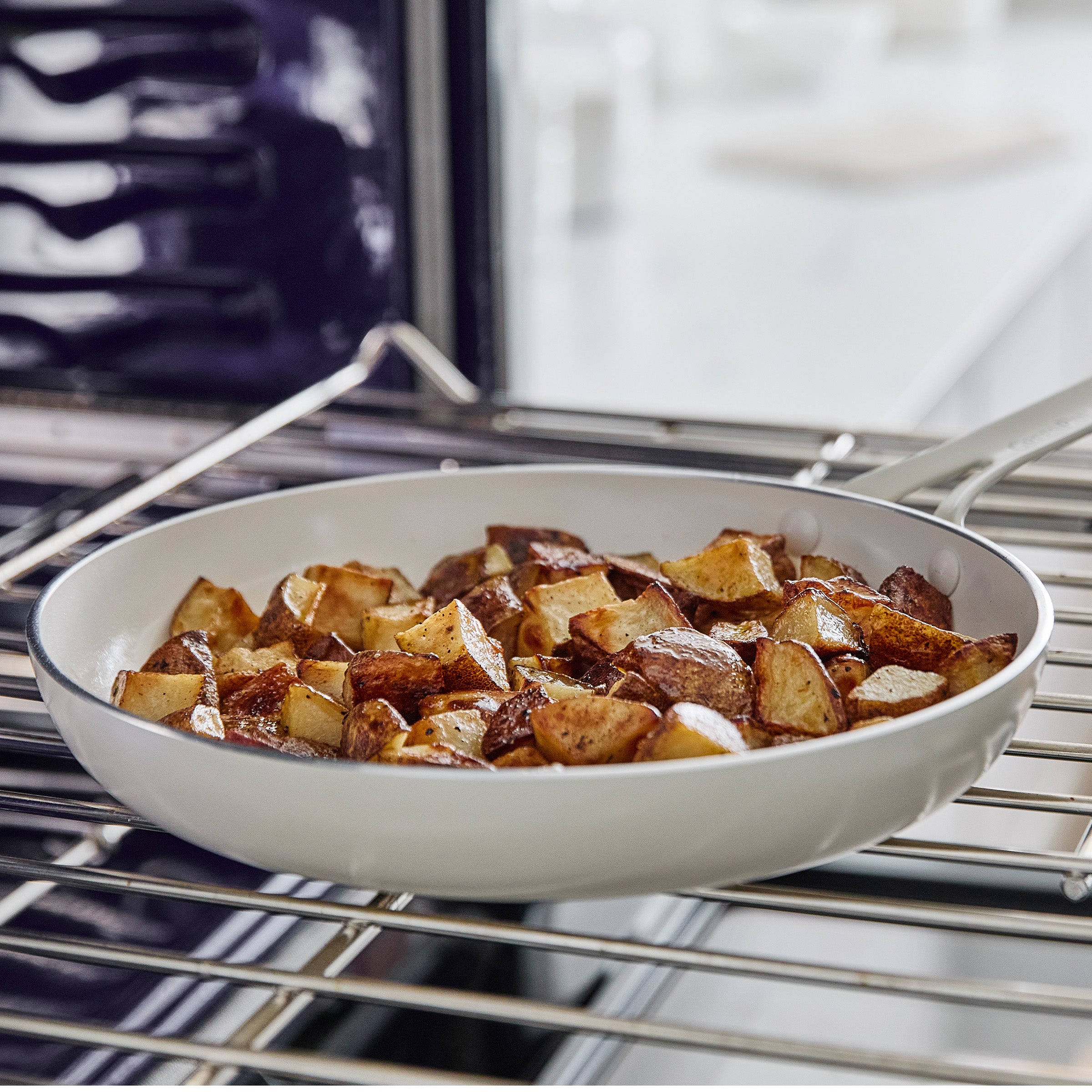 Nova Gallery Ceramic Nonstick 12 Frypan | Cream - Image 4