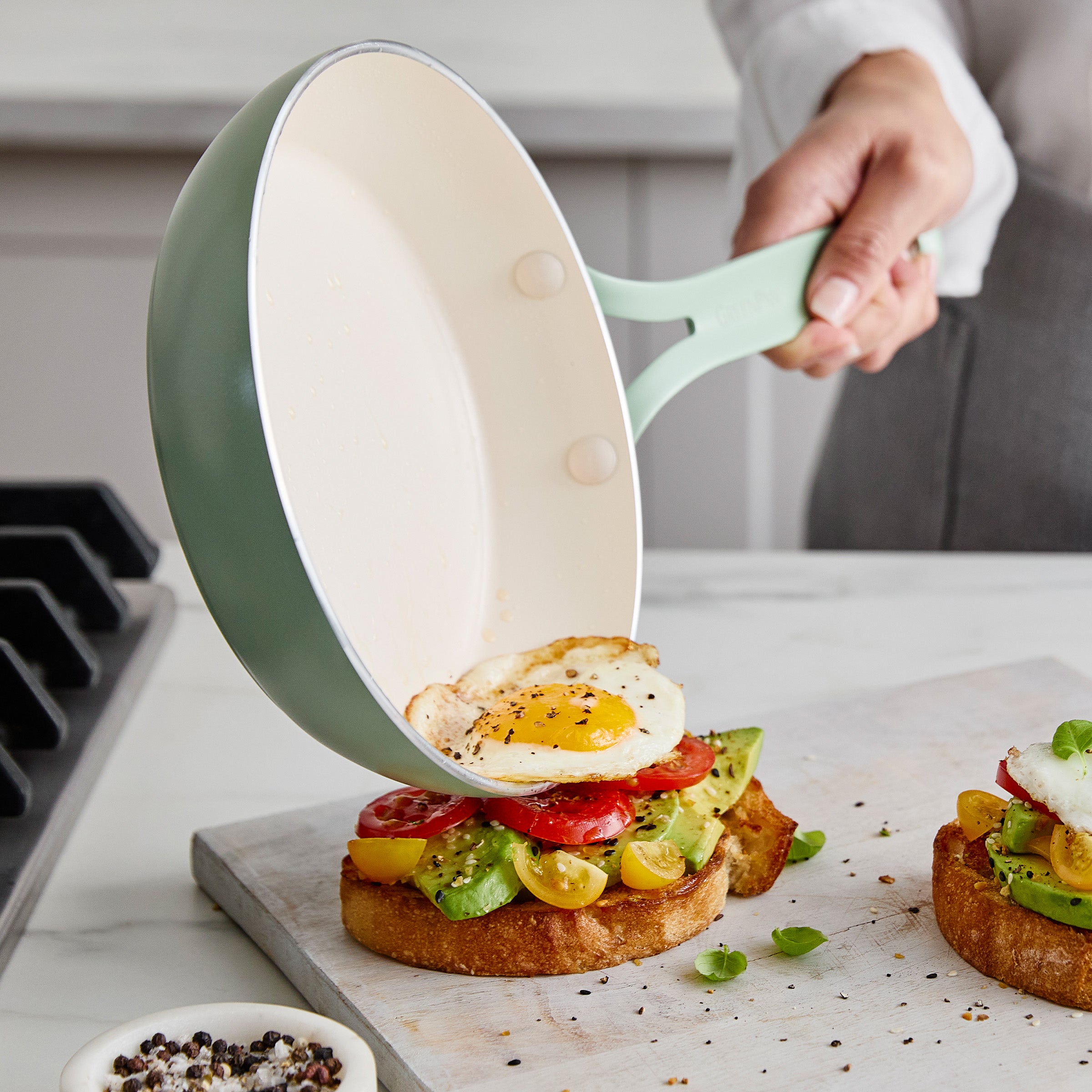 Nova Gallery Ceramic Nonstick 12 Frypan | Pistachio - Image 3