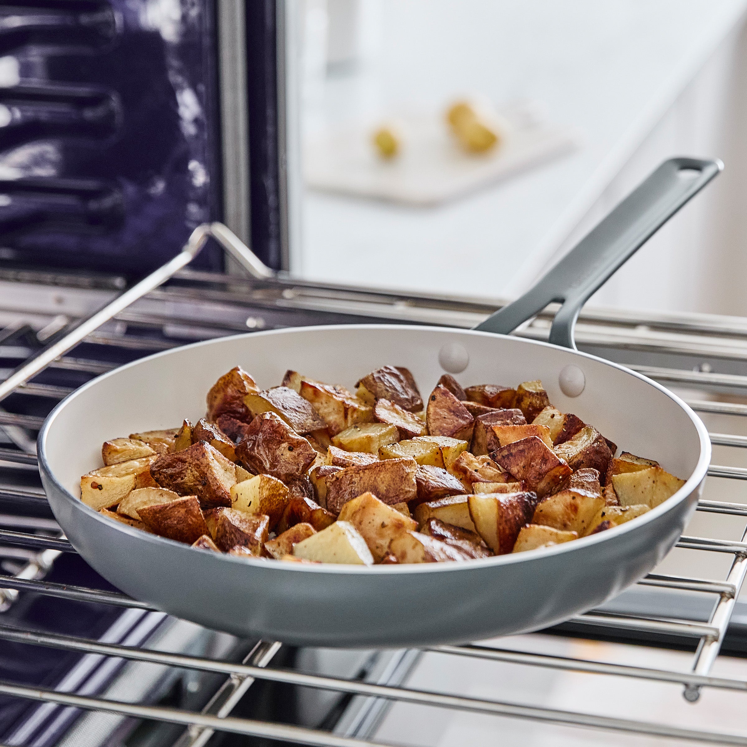 Nova Gallery Ceramic Nonstick 8 and 10 Frypan Set | Gray - Image 6