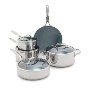 Valencia Pro Stainless Steel 9-Piece Cookware Set