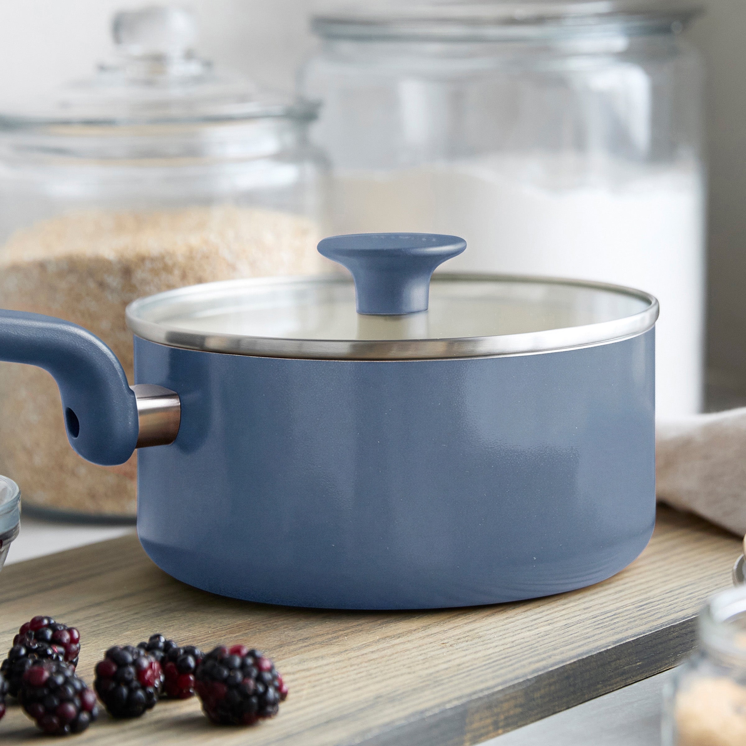 Rio Advanced Ceramic Nonstick 2-Quart Saucepan with Lid | Dutch Blue - Image 5