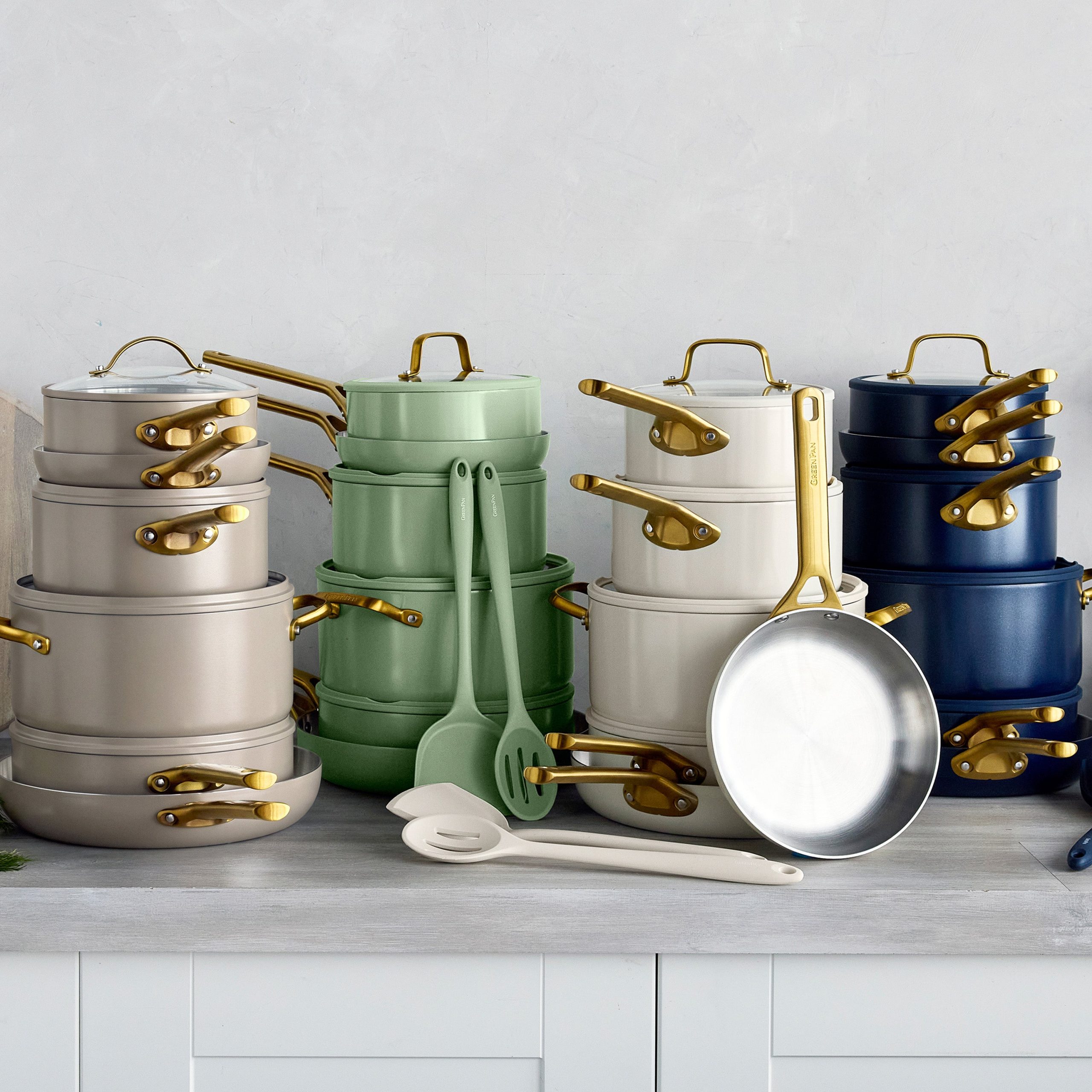 Reserve Pro Uncoated Stainless Steel 12-Piece Cookware Set | Macadamia - Image 12