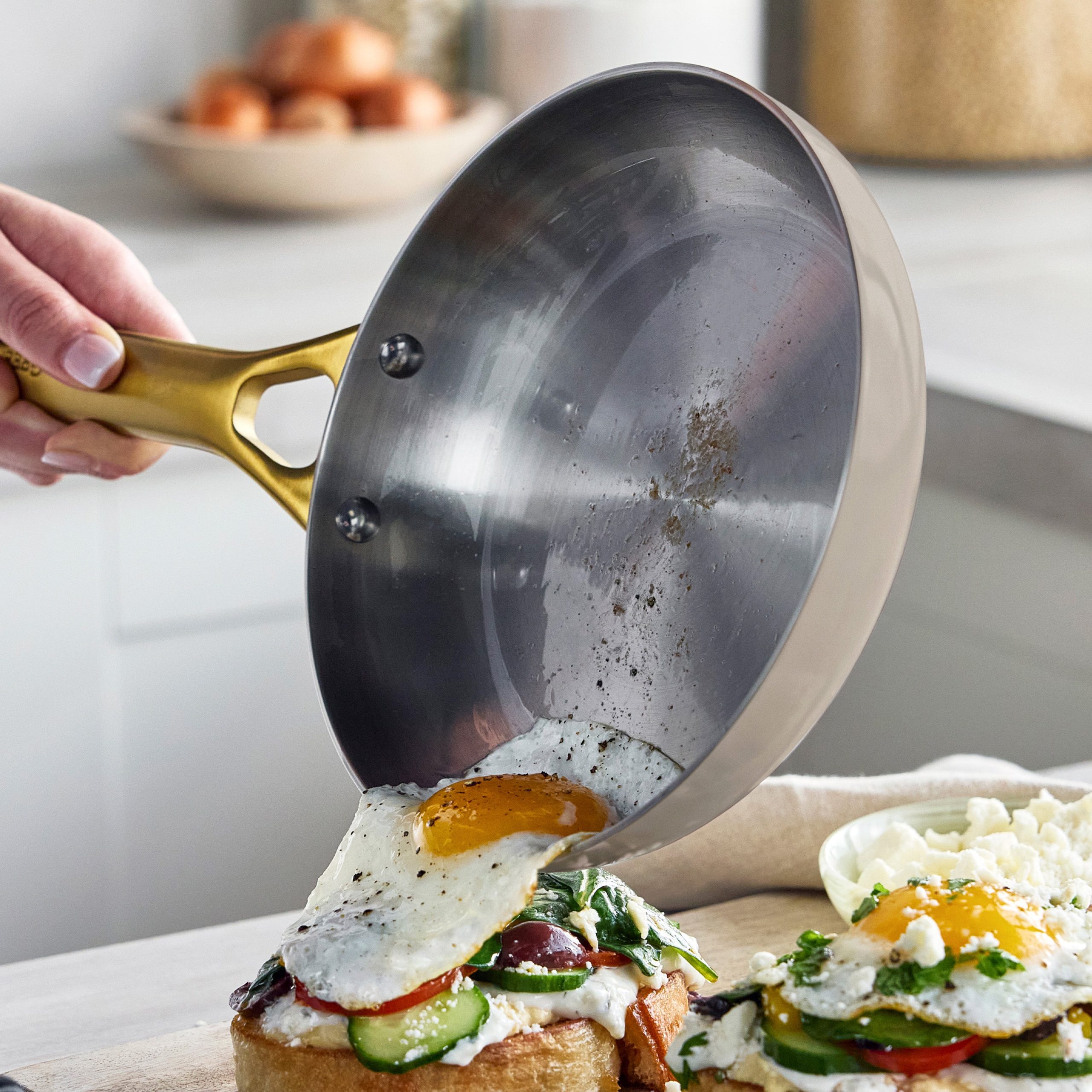 Reserve Pro Uncoated Stainless Steel 12-Piece Cookware Set | Macadamia - Image 5