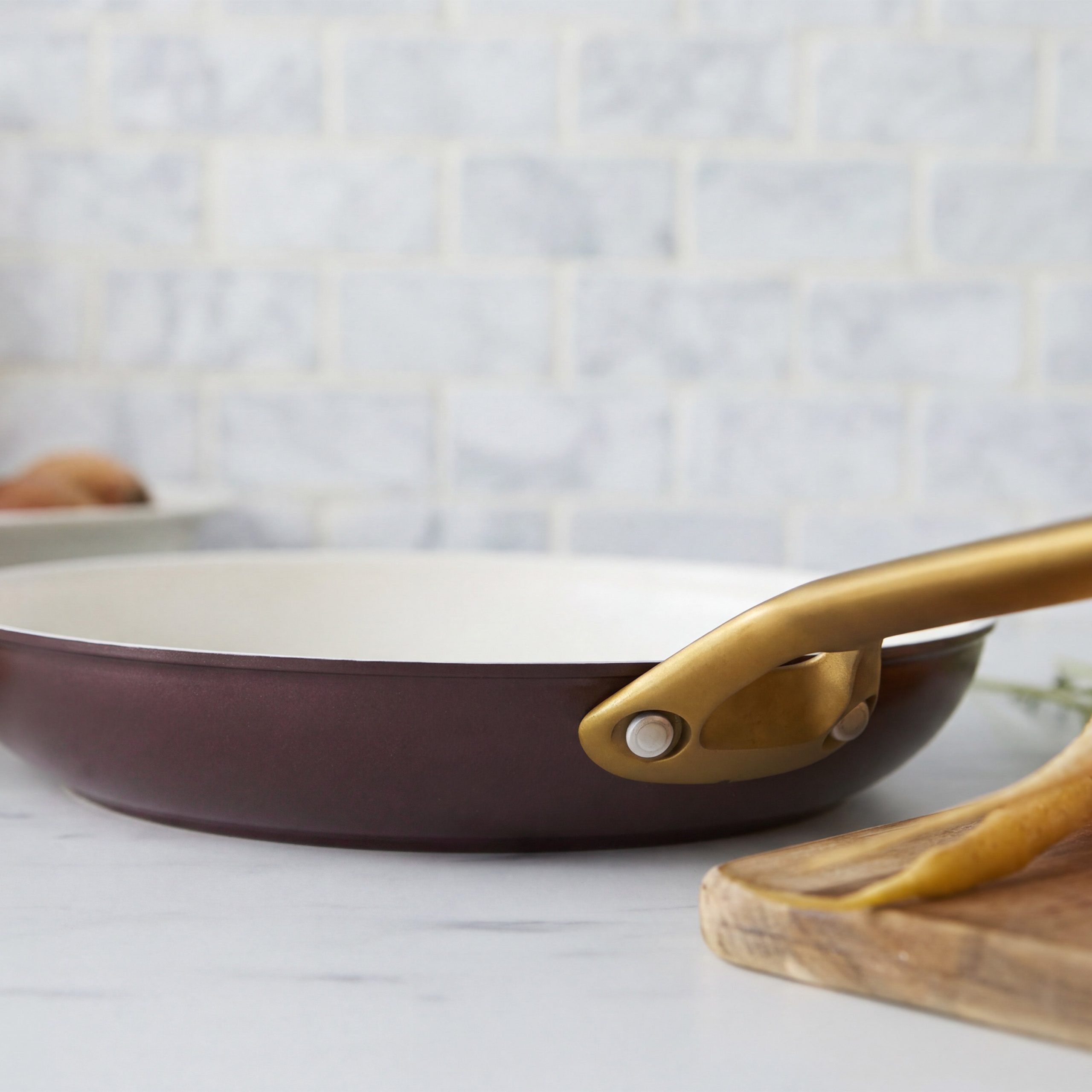 Reserve Pro Ceramic Nonstick 8. 10 and 12 Frypan Set | Bordeaux - Image 9