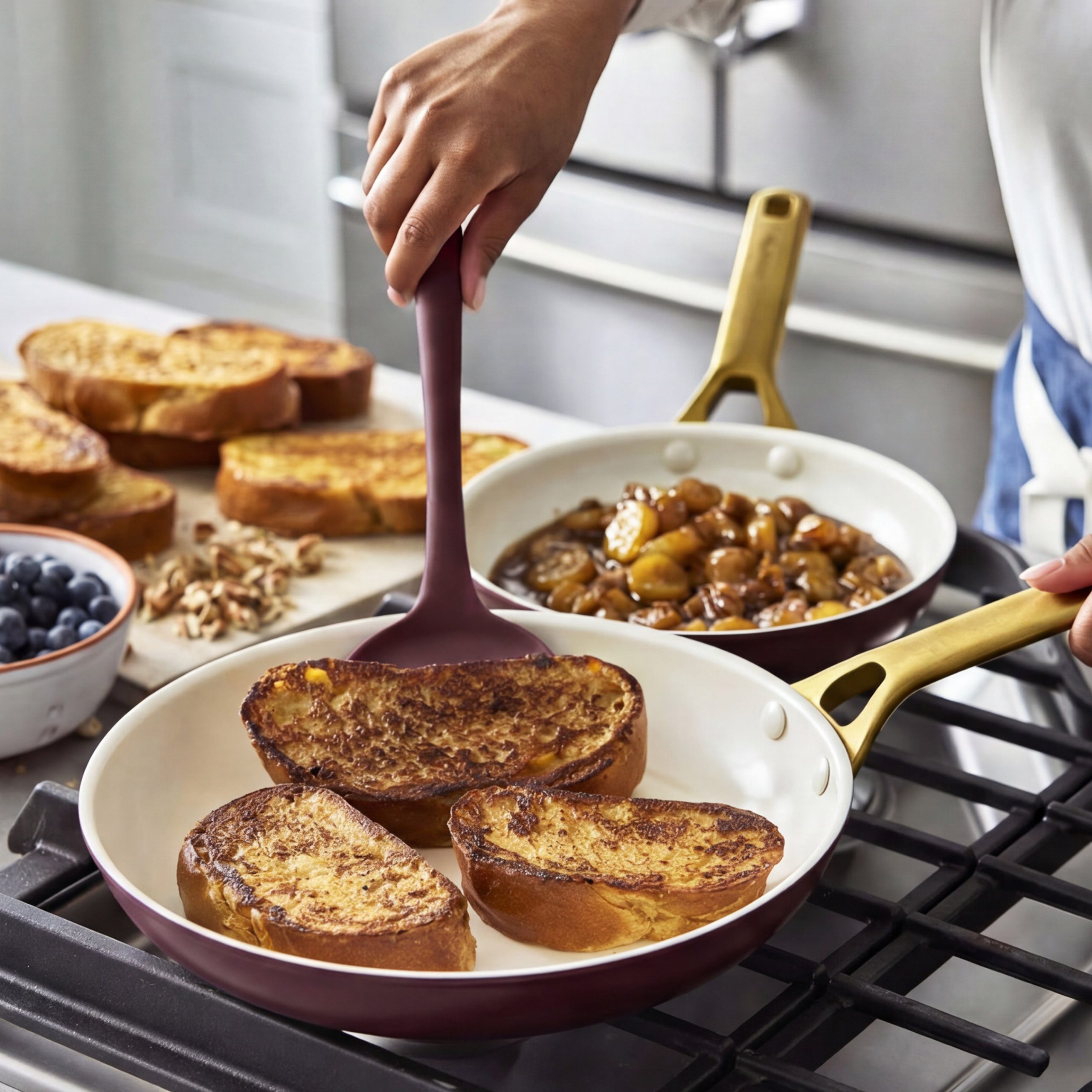 Reserve Pro Ceramic Nonstick 14-Piece Cookware Set | Bordeaux - Image 6