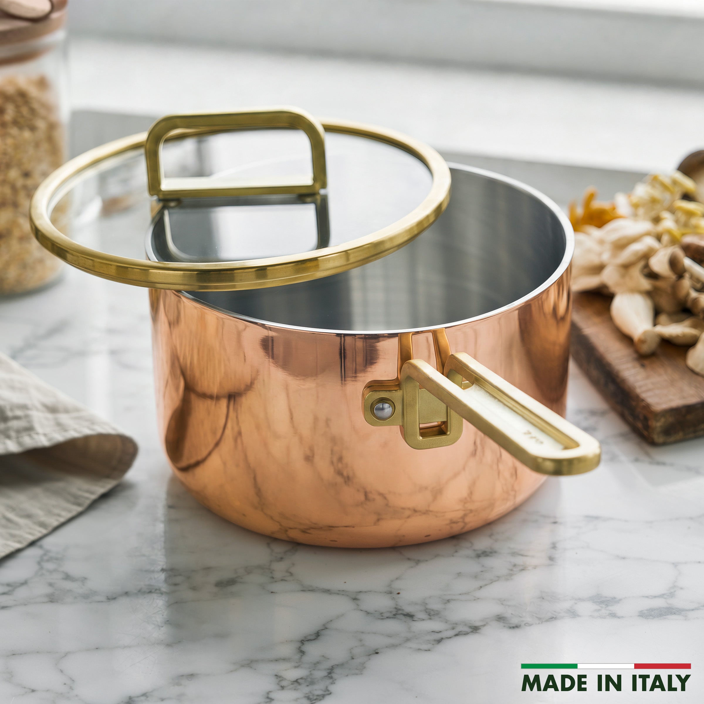 Stanley Tucci™ Copperply 4-Quart Saucepan with Lid - Image 3