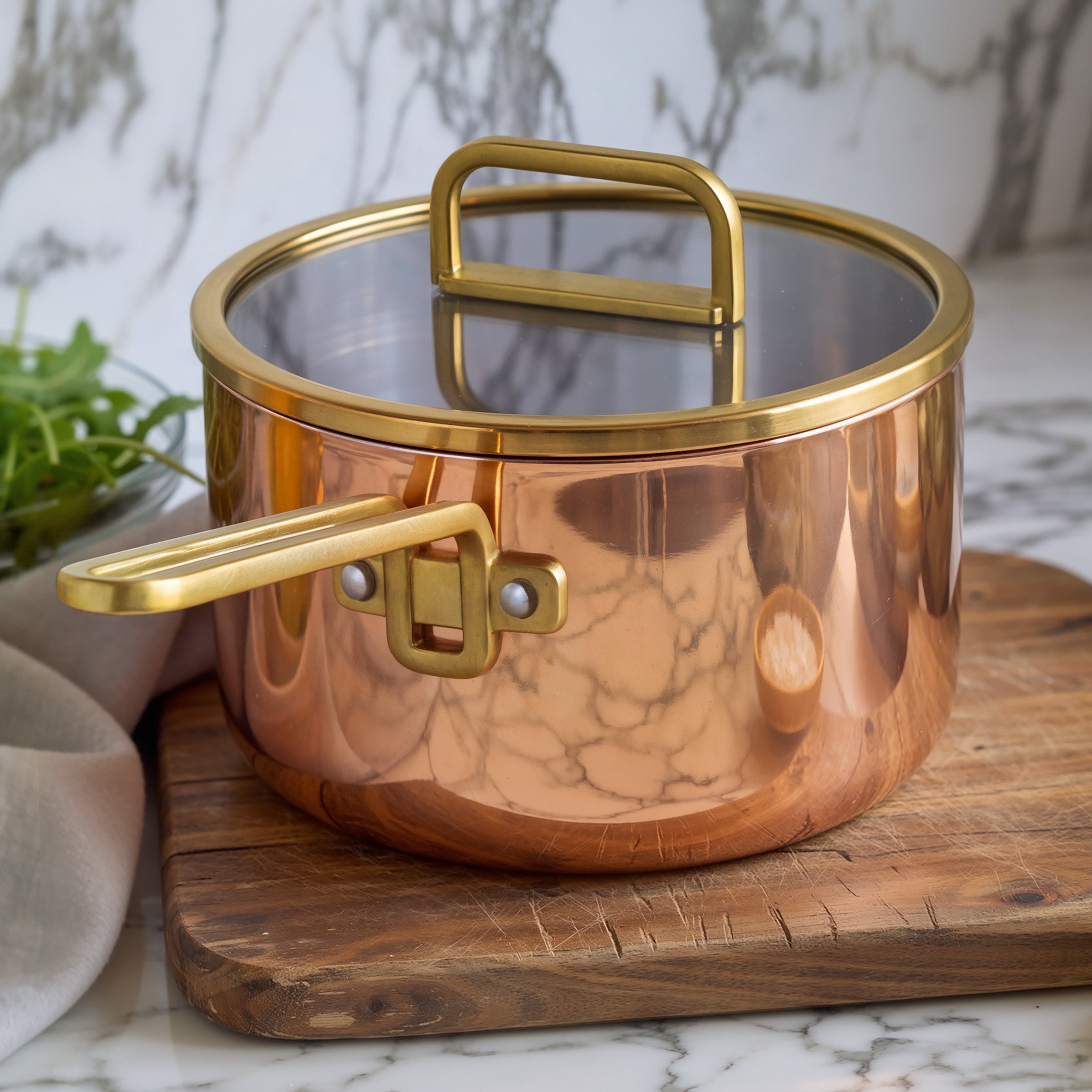 Stanley Tucci™ Copperply 4-Quart Saucepan with Lid - Image 5