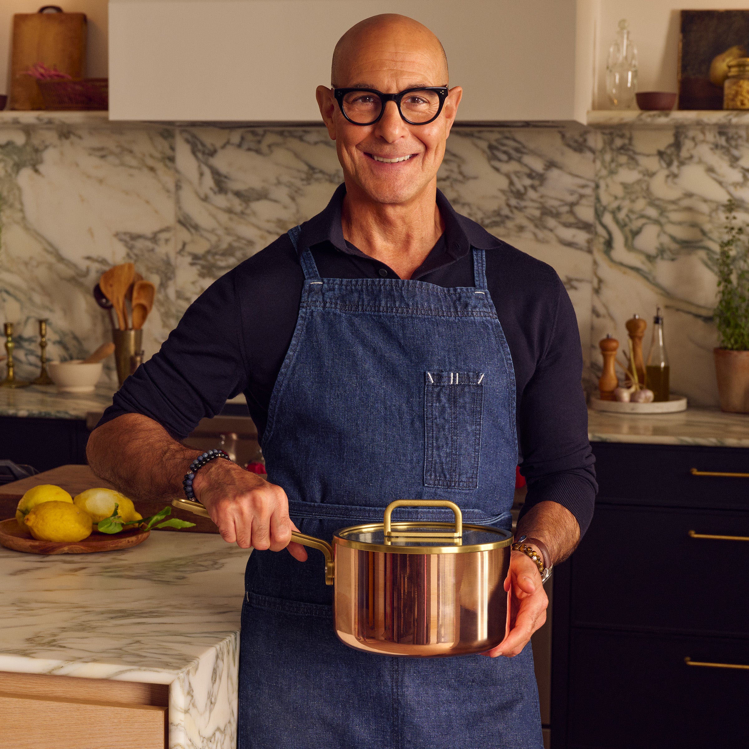 Stanley Tucci™ Copperply 4-Quart Saucepan with Lid - Image 2