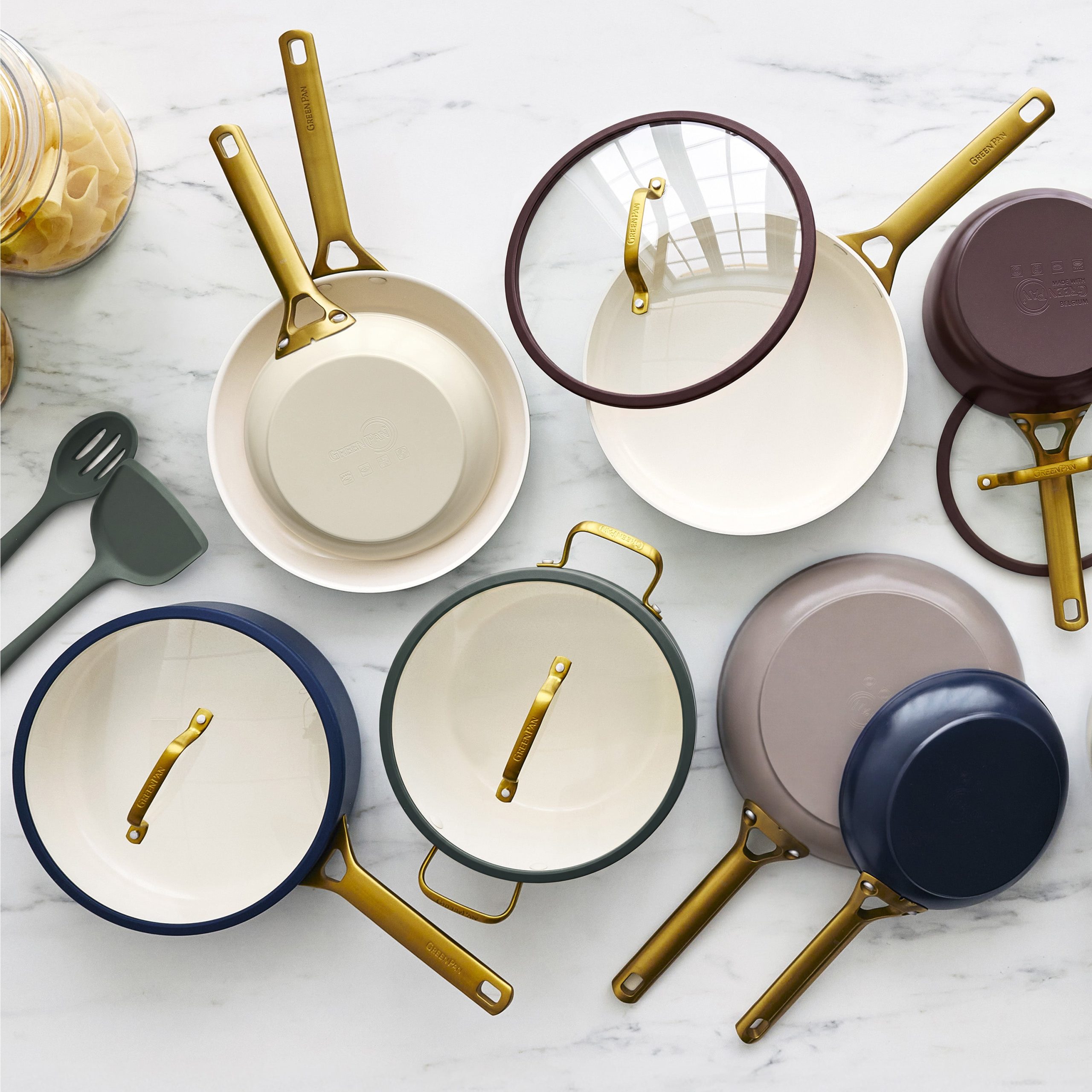 Reserve Pro Ceramic Nonstick 10-Piece Cookware Set | Latte - Image 11