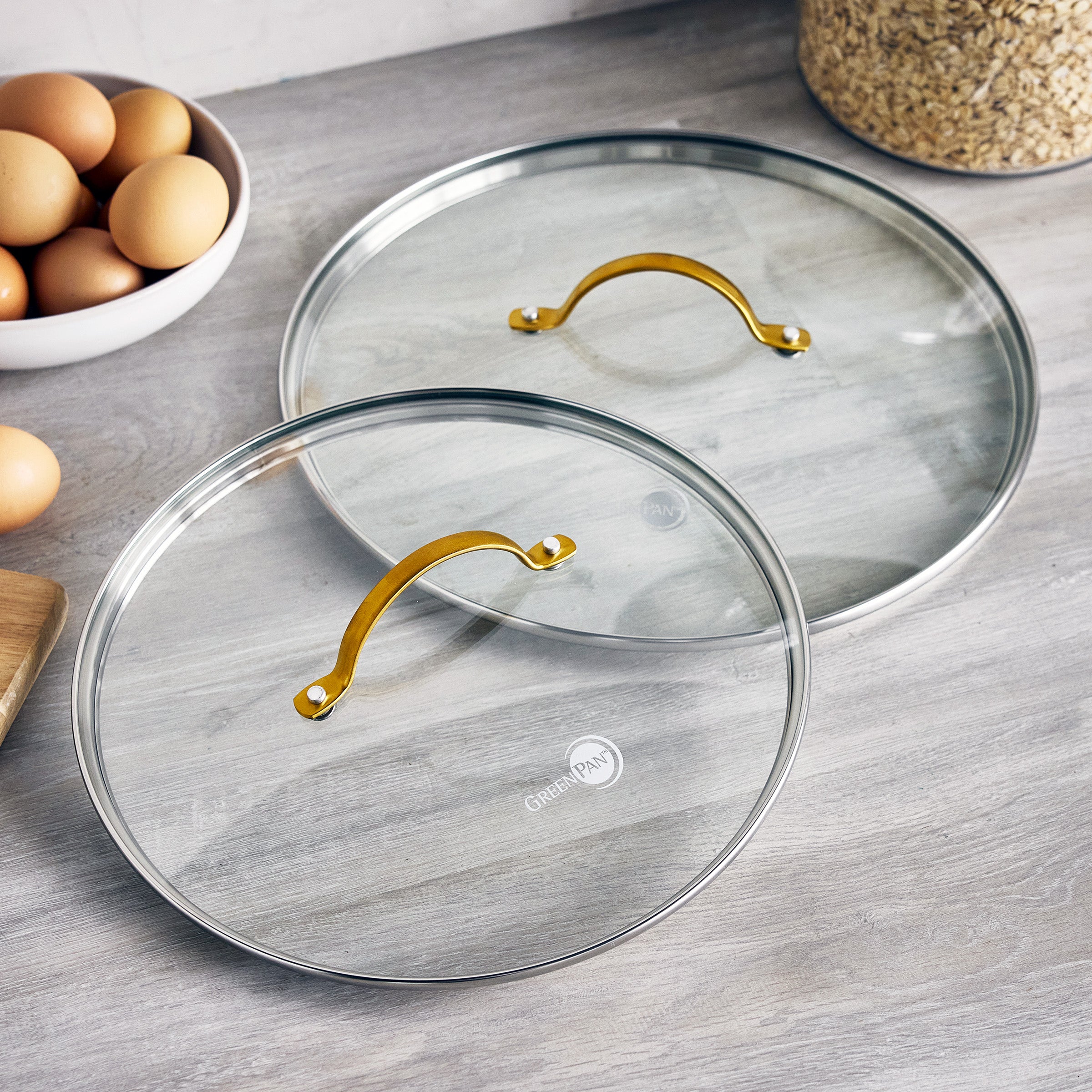 GreenPan Reserve Glass Lid Set - 10 & 12 - Image 2