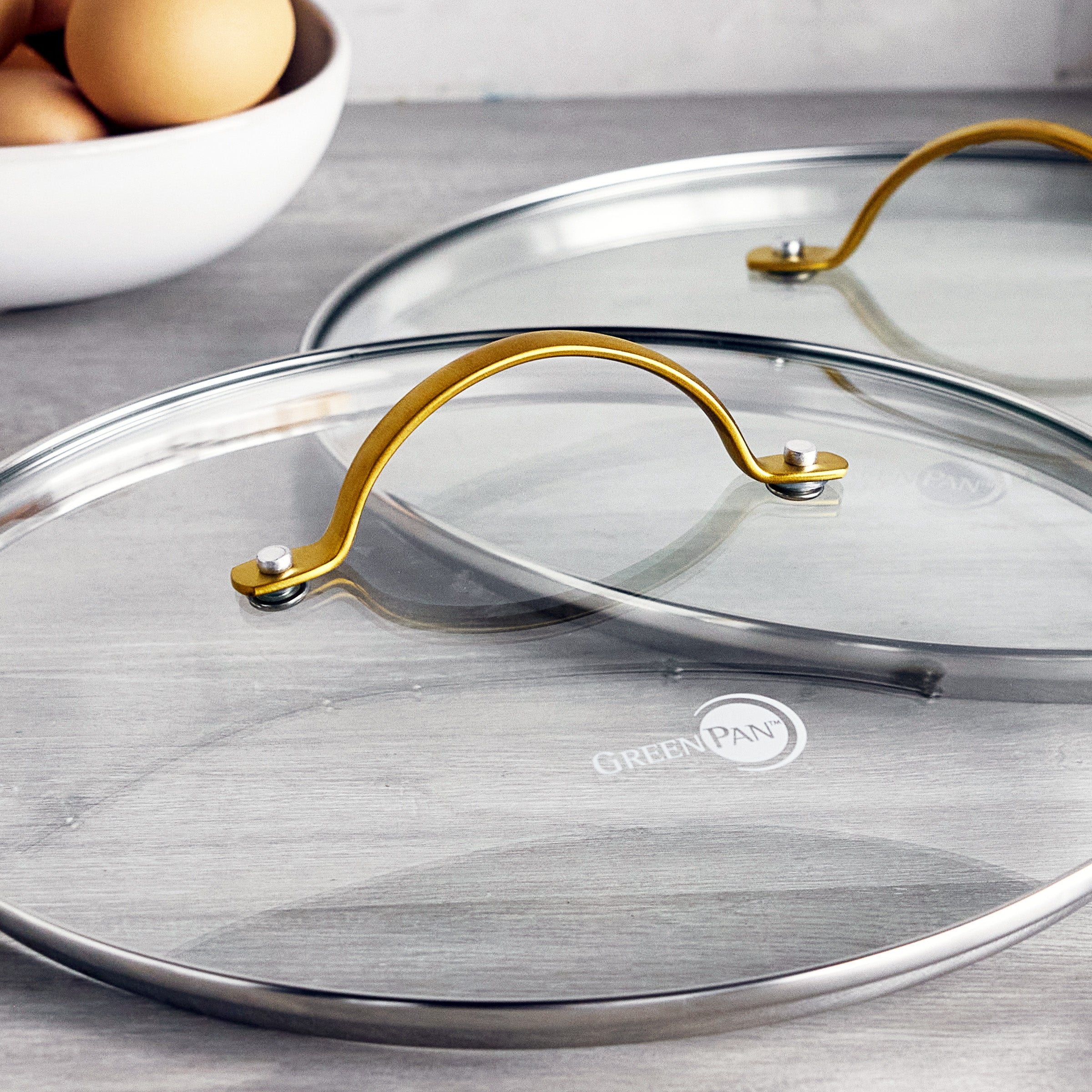 GreenPan Reserve Glass Lid Set - 10 & 12 - Image 3