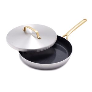 GP5 Stainless Steel 12 Frypan with Lid | Champagne Handles