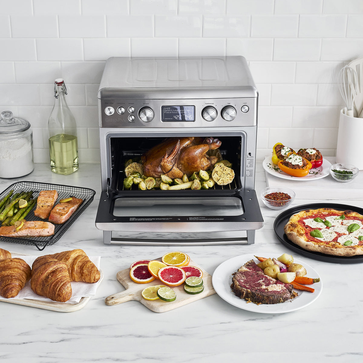Elite Convection Air Fryer Toaster Oven | Premiere Stainless Steel - Image 7