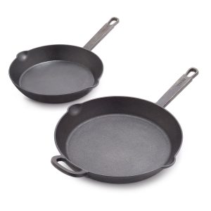 Bobby Flay by GreenPan 8 and 10 Cast Iron Frypan Set