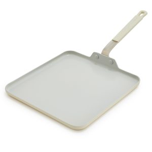 Bobby Flay by GreenPan Professional Ceramic Nonstick 11 Square Griddle | Cream