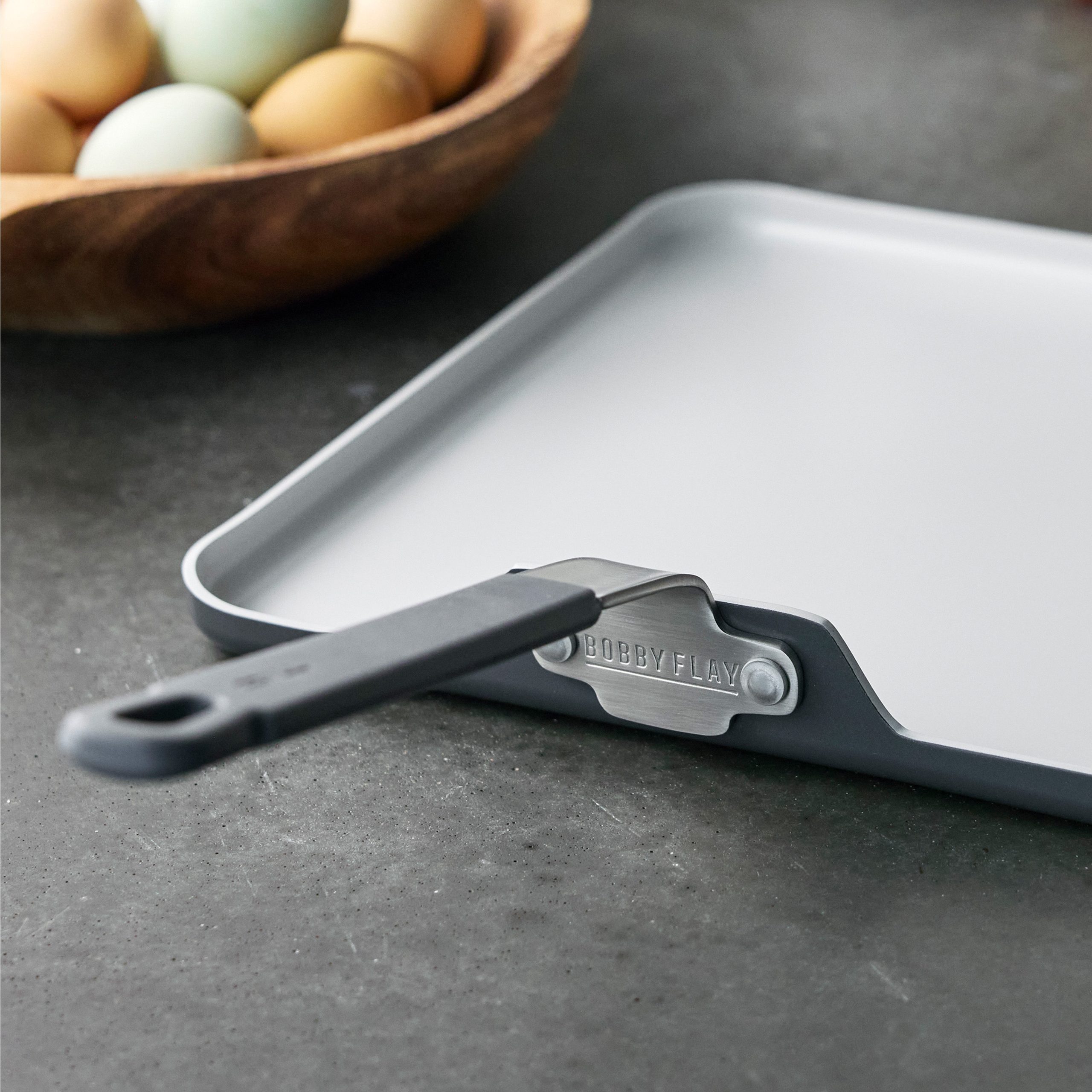 Bobby Flay by GreenPan Professional Ceramic Nonstick 11 Square Griddle | Graphite - Image 6