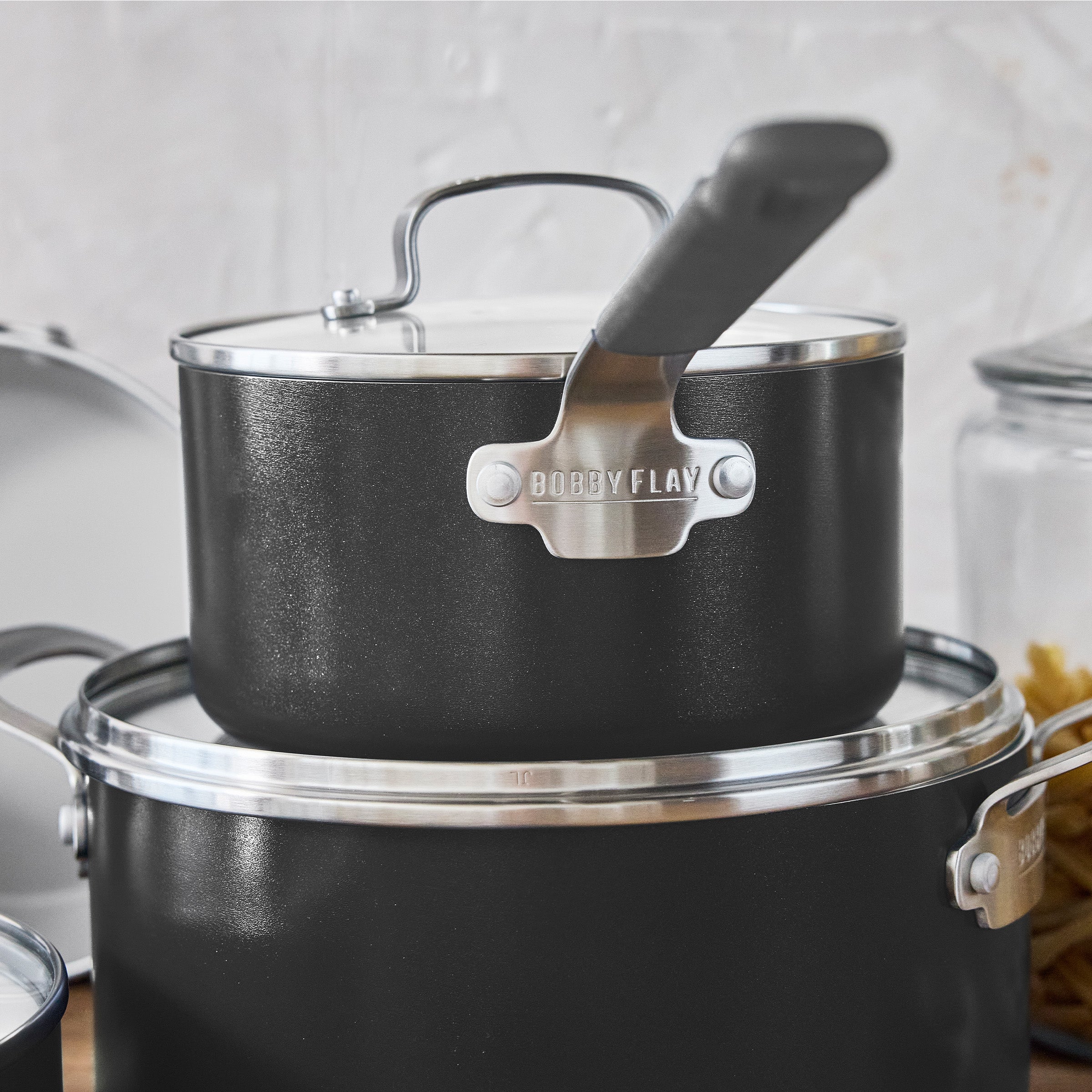 Bobby Flay by GreenPan Professional Ceramic Nonstick 16-Piece Cookware Set | Black - Image 6