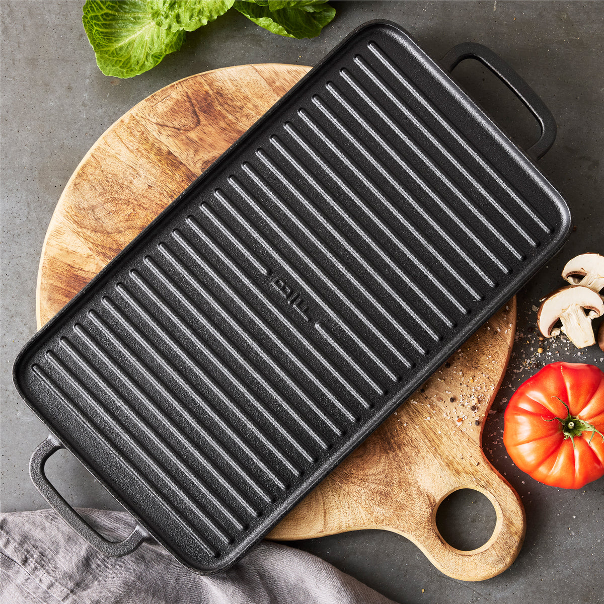 Bobby Flay by GreenPan 6-Piece Cast Iron Set with Bobby at Home Cookbook - Image 7